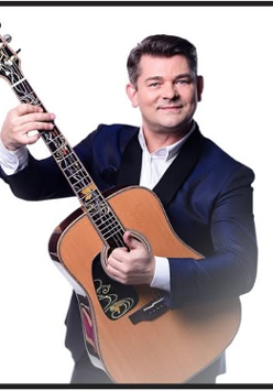 Baner promujący wydarzenie. Nazwa wydarzenia i zdjęcie osoby artystycznej.