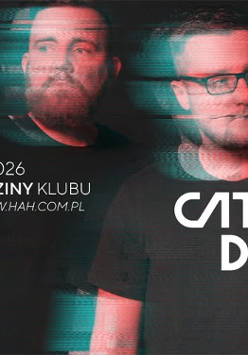 Baner promujący wydarzenie. Nazwa wydarzenia i zdjęcie osób artystycznych.