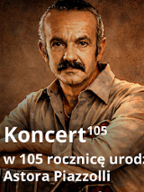 Baner promujący wydarzenie. Nazwa wydarzenia i zdjęcie osoby artystycznej.