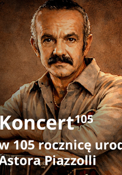 Baner promujący wydarzenie. Nazwa wydarzenia i zdjęcie osoby artystycznej.