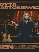 Baner promujący wydarzenie. Nazwa wydarzenia i zdjęcie osoby artystycznej.