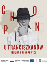 Baner promujący wydarzenie. Nazwa wydarzenia i zdjęcie osoby artystycznej.