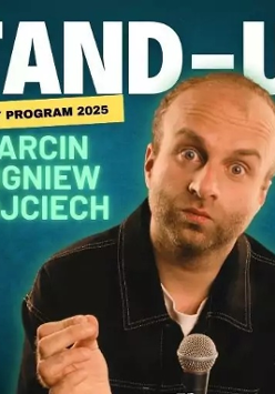 Baner promujący wydarzenie. Nazwa wydarzenia i zdjęcie osoby artystycznej.