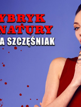 Baner promujący wydarzenie. Nazwa wydarzenia i zdjęcie osoby artystycznej.
