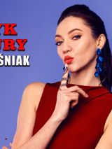 Baner promujący wydarzenie. Nazwa wydarzenia i zdjęcie osoby artystycznej.