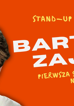 Baner promujący wydarzenie. Nazwa wydarzenia i zdjęcie osoby artystycznej.