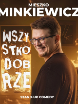 Baner promujący wydarzenie. Nazwa wydarzeania i zdjęcie osoby artystycznej.