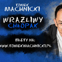 Baner promujący wydarzenie. Nazwa wydarzenia i zdjęcie osoby artystycznej.