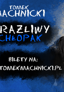 Baner promujący wydarzenie. Nazwa wydarzenia i zdjęcie osoby artystycznej.