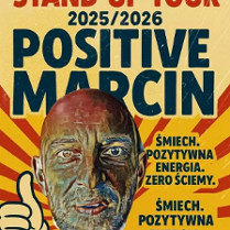 Baner promujący wydarzenie. Nazwa wydarzenia i zdjęcie artysty.