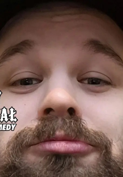 Baner promujący wydarzenie. Nazwa wydarzenia i zdjęcie osoby artystycznej.