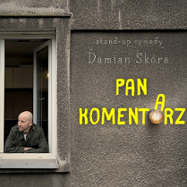 Baner promujący wydarzenie. Nazwa wydarzenia i zdjęcie osoby artystycznej.