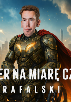 Baner promujący wydarzenie. Nazwa wydarzenia i zdjęcie osoby artystycznej.