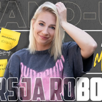 Baner promujący wydarzenie. Nazwa wydarzenia i zdjęcie osoby artystycznej.