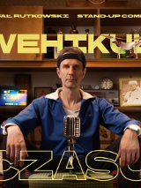 Baner promujący wydarzenie. Nazwa wydarzenia i zdjęcie osoby artystycznej.