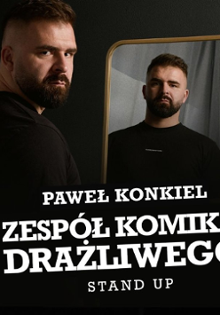 Baner promujący wydarzenie. Nazwa wydarzenia i zdjęcie osoby artystycznej.