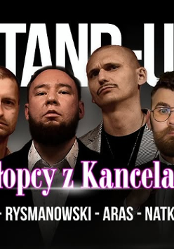 Baner promujący wydarzenie. Nazwa wydarzenia i zdjęcie osób artystycznych.