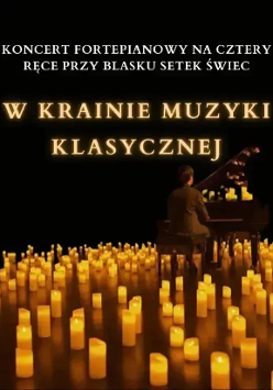 Baner promujący wydarzenie. Nazwa wydarzenia i zdjęcie osób artystycznych.