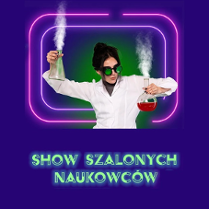 Baner promujący wydarzenie. Nazwa wydarzenia. Zdjęcie kobiety naukowca.