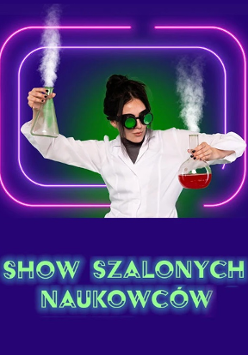 Baner promujący wydarzenie. Nazwa wydarzenia. Zdjęcie kobiety naukowca.