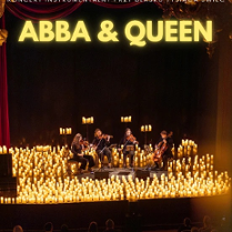 Baner promujący wydarzenie. Nazwa wydarzenia i zdjęcie osób artystycznych.