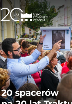 Baner promujący wydarzenie. Nazwa wydarzenia i zdjęcie osoby artystycznej.