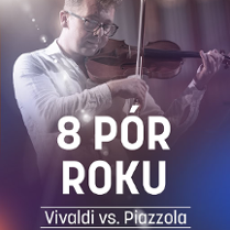 Baner promując wydarzenie. Nazwa wydarzenia i zdjęcie osoby artystycznej.