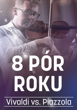 Baner promując wydarzenie. Nazwa wydarzenia i zdjęcie osoby artystycznej.