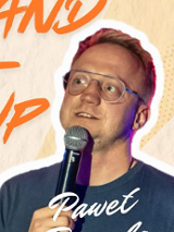 Baner promujący wydarzenie. Nazwa wydarzenia i zdjęcie osób artystycznych.