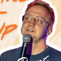 Baner promujący wydarzenie. Nazwa wydarzenia i zdjęcie osób artystycznych.