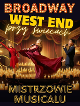 Baner promujący wydarzenie. Nazwa wydarzenia i zdjęcie osób artystycznych.