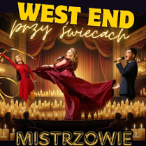 Baner promujący wydarzenie. Nazwa wydarzenia i zdjęcie osób artystycznych.