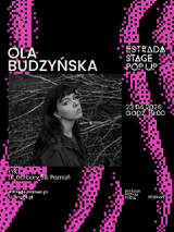 Baner promujący wydarzenie. Nazwa wydarzenia i zdjęcie osoby artystycznej.