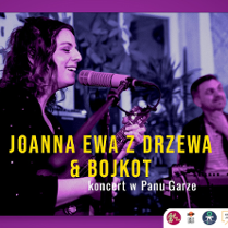 Baner promujący wydarzenie. Nazwa wydarzenia i zdjęcie osób artystycznych.