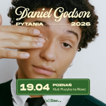 Baner promujący wydarzenie. Nazwa wydarzenia i zdjęcie osoby artystycznej.