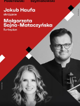 Baner promujący wydarzenie. Nazwa wydarzenia i zdjęcie osób artystycznych.