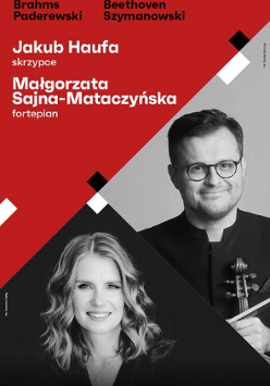 Baner promujący wydarzenie. Nazwa wydarzenia i zdjęcie osób artystycznych.