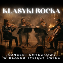 Baner promujący wydarzenie. Nazwa wydarzenia i zdjęcie osób artystycznych.