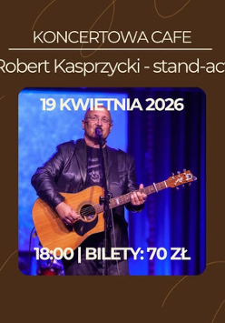 Baner promujący wydarzenie. Nazwa wydarzenia i zdjęcie osoby artystycznej.