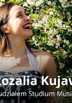 Baner promujący wydarzenie. Nazwa wydarzenia i zdjęcie osoby artystycznej.