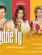 Baner promujący wydarzenie. Nazwa wydarzenia i zdjęcie osób artystycznych.