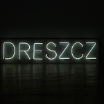 Baner świetlny o napisie Dreszcz