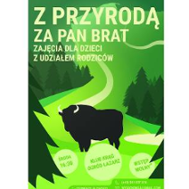 Na zielonym tle grafika lasu i ścieżka. W centralnej części grafiki żubr. Szczegóły na temat wydarzenia w treści artykułu.