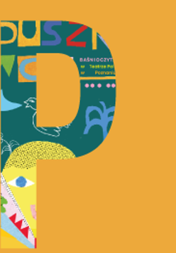 Na pomarańczowym tle tytuł wydarzenia, po lewej stronie duża, kolorowa litera P.