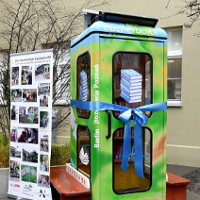 BiblioboXX -polsko-niemiecka biblioteka w formie budki telefonicznej