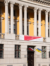 Główny gmach Bibliotekii Raczyńskich znajdujący się przy Placu Wolności w Poznaniu.