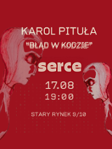 Dwie pochylone głowy na przeciwko. W środku tytuł wydarzenia, termin i miejsce.