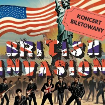 Plakat z nazwą wydarzenia "British Invasion"