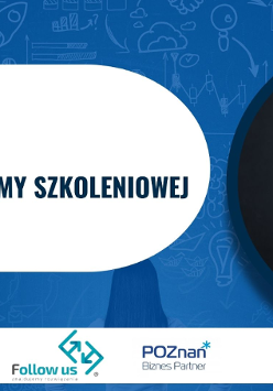 Grafika informująca o szkoleniu pt.BUR po ludzku - perspektywa firmy szkoleniowej. Na zdjęciu z prawej jest prowadząca - Marta Janik. Dodatkowo jest tytuł szkolenia, formuła szkolenia (online) Data 23.01.2024r. oraz godzina 17:00-19:00