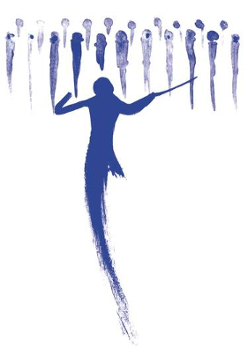 Dyrygent dyrygujący chórem.